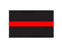 3'x5' Budget-Friendly Thin Red Line Outdoor Flag