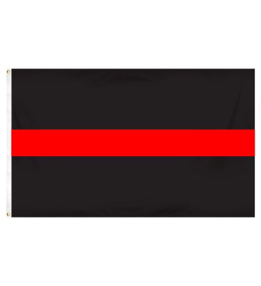 3'x5' Budget-Friendly Thin Red Line Outdoor Flag