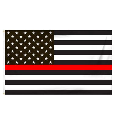 3'x5' Budget-Friendly Thin Red Line-U.S. Outdoor Flag