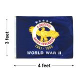 3'x4' WWII Nylon Outdoor Flags