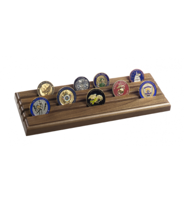 4-row Challenge Coin Display