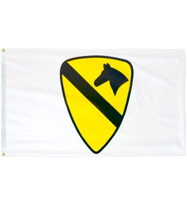 3'x5' 1st Cavalry Division Outdoor Light-Poly Flags