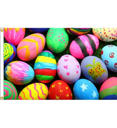 3'x5' Easter Eggs Nylon Flag