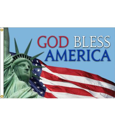 3'x5' God Bless America Nylon Flag