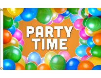 3'x5' Party Time Nylon Flag