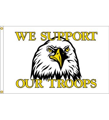 3'x5' Support Our Troops Nylon Flag