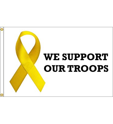 3'x5' Support Ribbon Nylon Flag