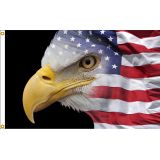 3'x5' US Flag Eagle Nylon Flag