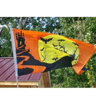 3'x5' Halloween Castle and Moon Flags