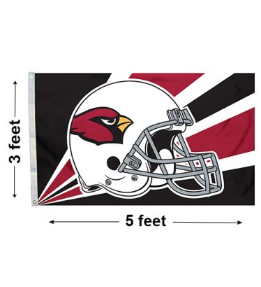 3'x5' Arizona Cardinals Helmet Outdoor Flag