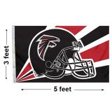 3'x5' Atlanta Falcons Helmet Outdoor Flag