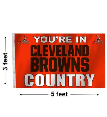 3'x5' Cleveland Browns Country Outdoor Flag