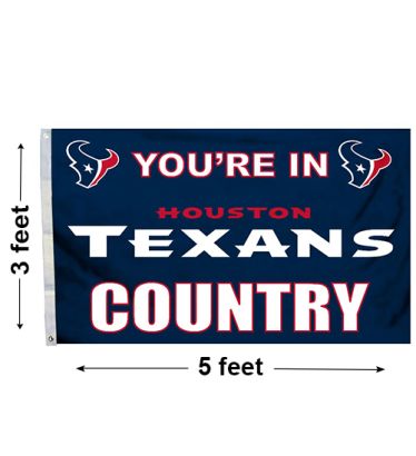 3'x5' Houston Texans Country Outdoor Flag