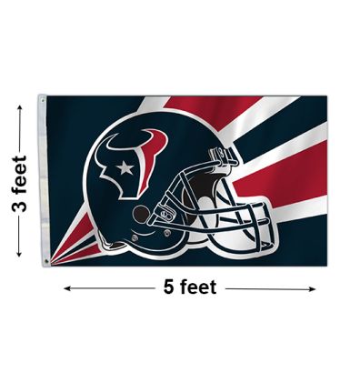 3'x5' Houston Texans Helmet Outdoor Flag