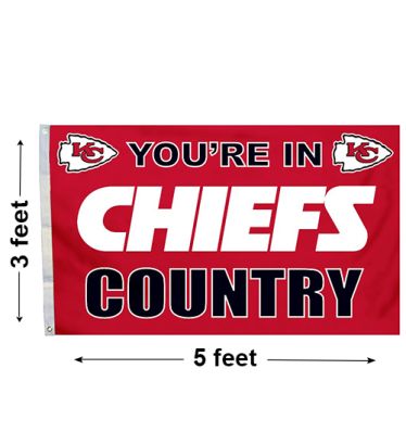 3'x5' Kansas City Chiefs Country Outdoor Flag