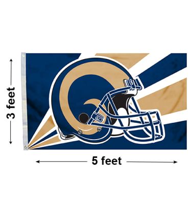 3'x5' Los Angeles Rams Helmet Outdoor Flag