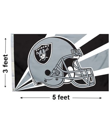 3'x5' Oakland Raiders Helmet Outdoor Flag