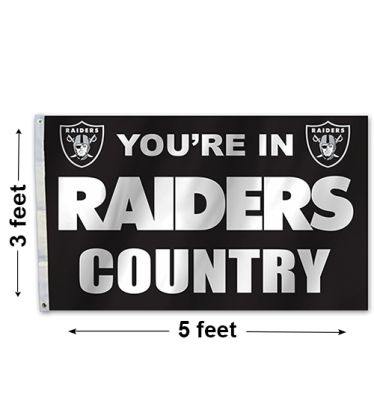 3'x5' Oakland Raiders Country Outdoor Flag