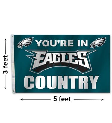 3'x5' Philadelphia Eagles Country Outdoor Flag