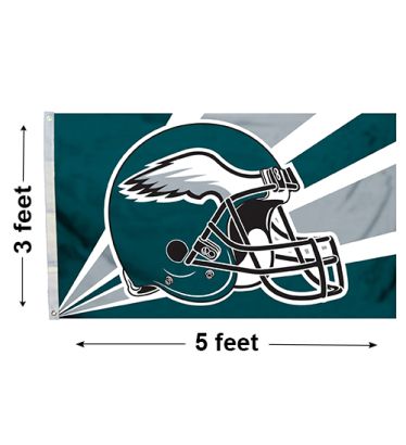 3'x5' Philadelphia Eagles Helmet Outdoor Flag