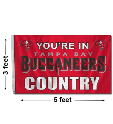 3'x5' Tampa Bay Bucaneers Country Outdoor Flag