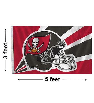 3'x5' Tampa Bay Bucaneers Helmet Outdoor Flag