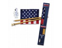 2.5' x 3' Cottage U.S. Home Flag Set 