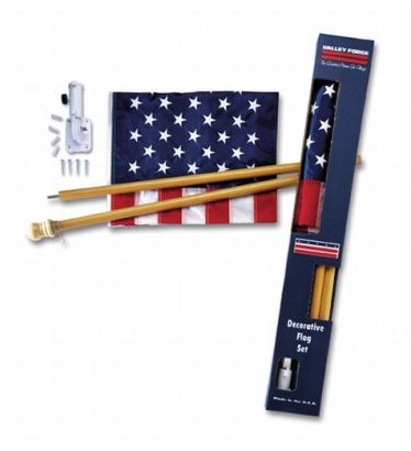 2.5' x 3' Cottage U.S. Home Flag Set 