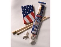 2.5' x 4' U.S. Wooden Pole Essentials Flag Set