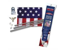 3'x5' Economy U.S. Home Flag Set